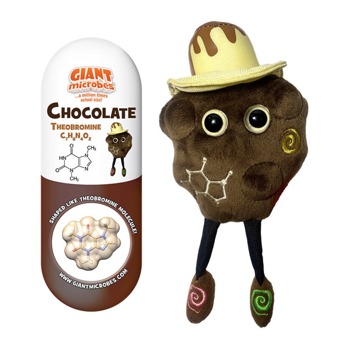 Chocolate - Theobromine Molecule Plush | GIANTmicrobes