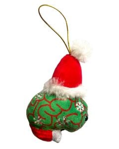 Brain plush ornament