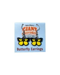 Butterfly earrings with card