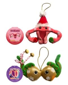 Uterus Testicles ornament pack