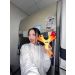 Antibody plush with lab tech