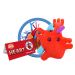 Heart plush cluster new tag