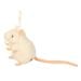 White Mouse key chain side