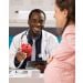 Placenta plush with pregnant woman and doctor