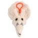 Triceratops skull key chain front