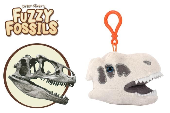 Allosaurus key chain cluster