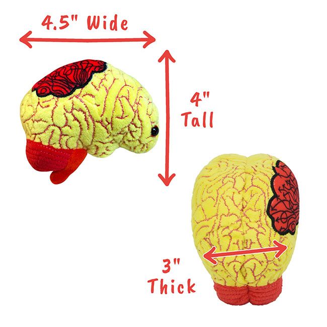 Anxiety plush dimensions