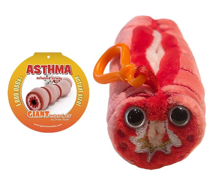 Asthma key chain with tag