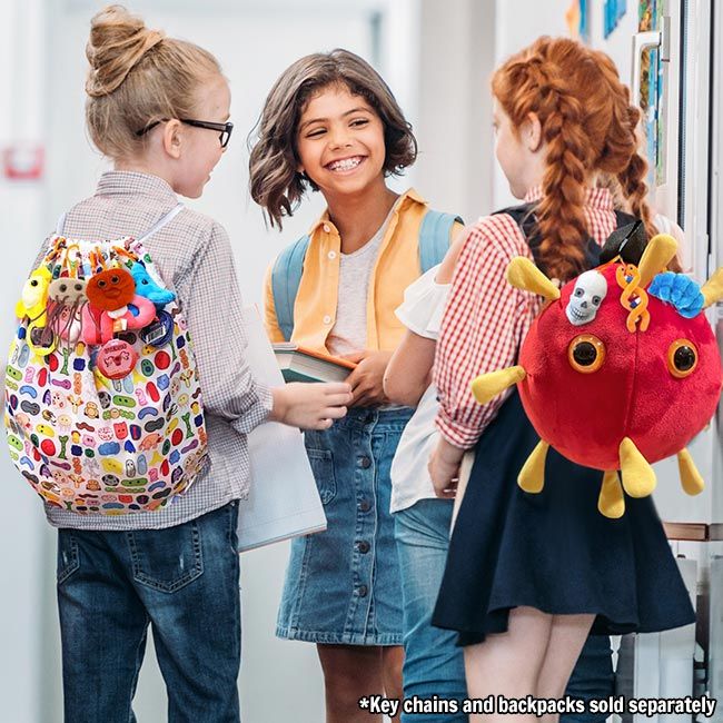 Backpack kids with key chains