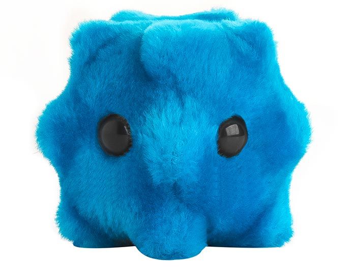 Giant Microbes The Common Cold Rhinovirus Blue Plush for sale online 
