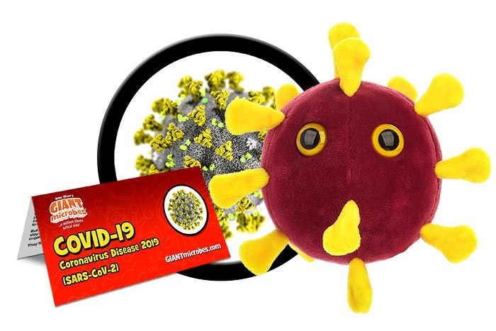 COVID plush cluster