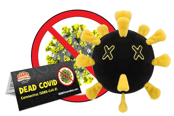 Dead Covid plush cluster