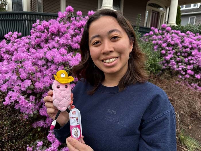 Estrogen plush with model