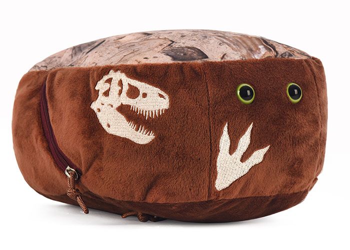 T. rex fossil dig plush angle