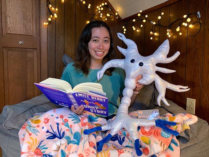 Gigantic Brain Cell in bed
