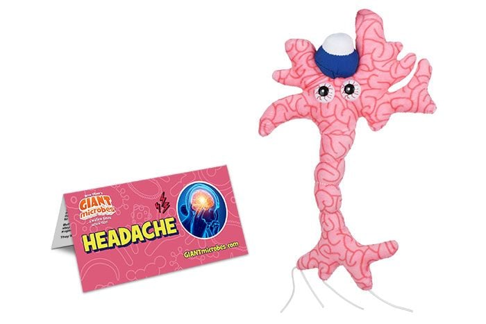 Headache plush with tag