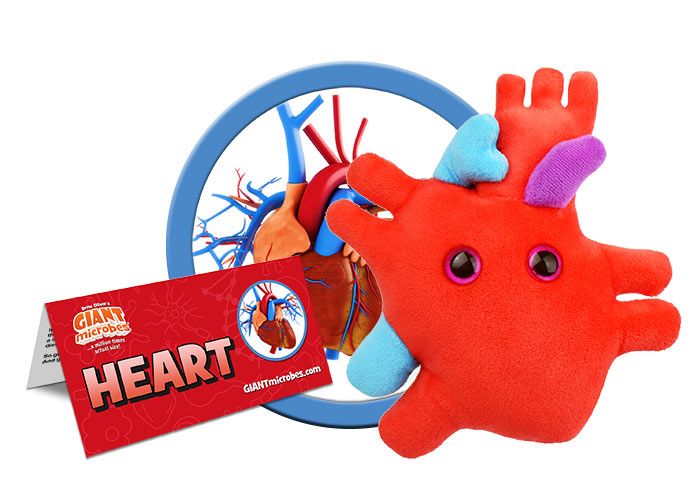 Heart plush cluster new tag