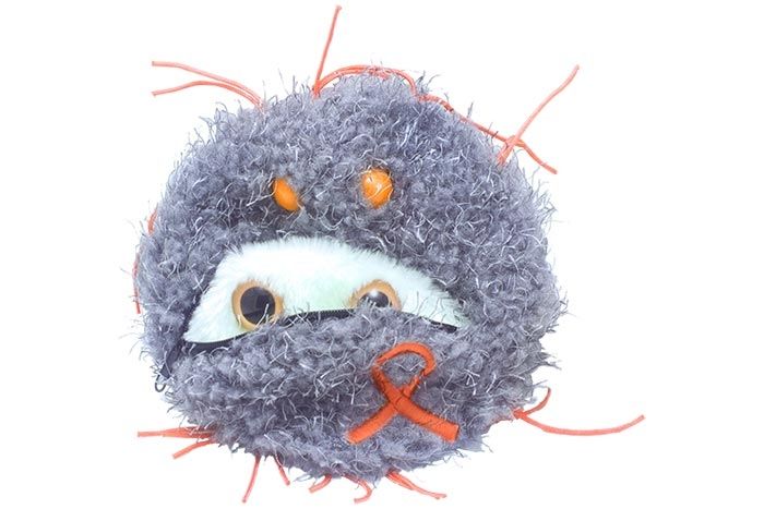 Kidney Cancer plush doll