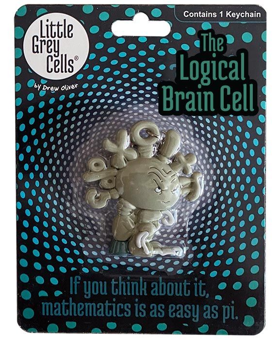 Logical Brain Cell key chain front