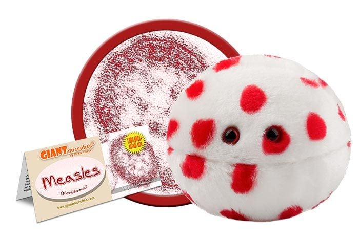 Measles plush doll cluster