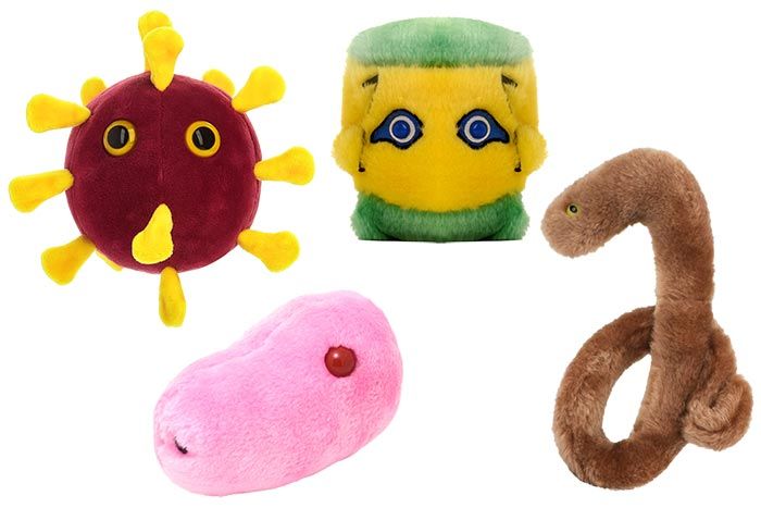Modern plagues 4-pack plush