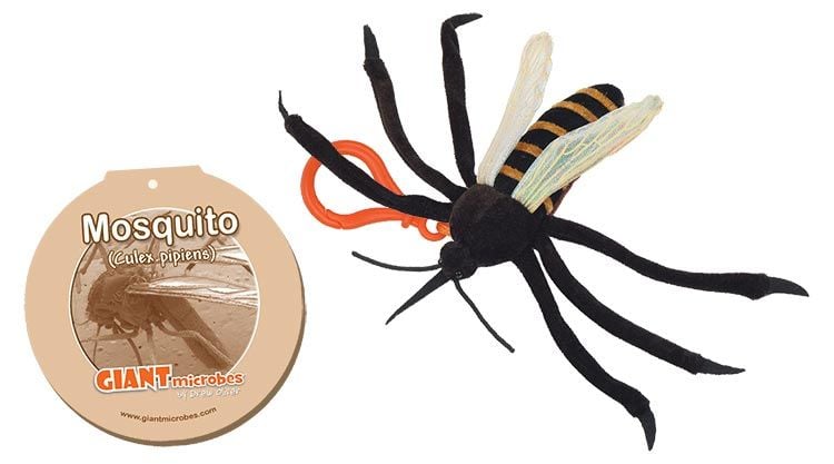 Mosquito plush key chain tag