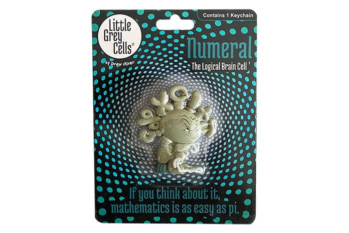 Numeral key chain package