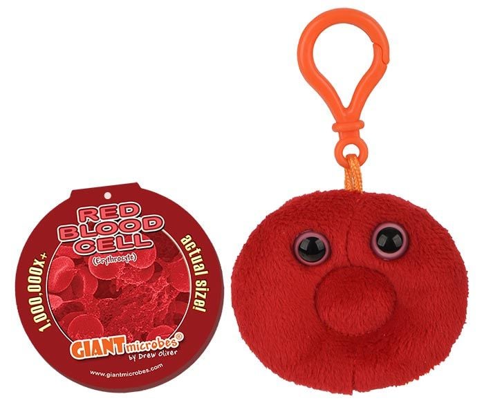 Red Blood Cell key chain tag