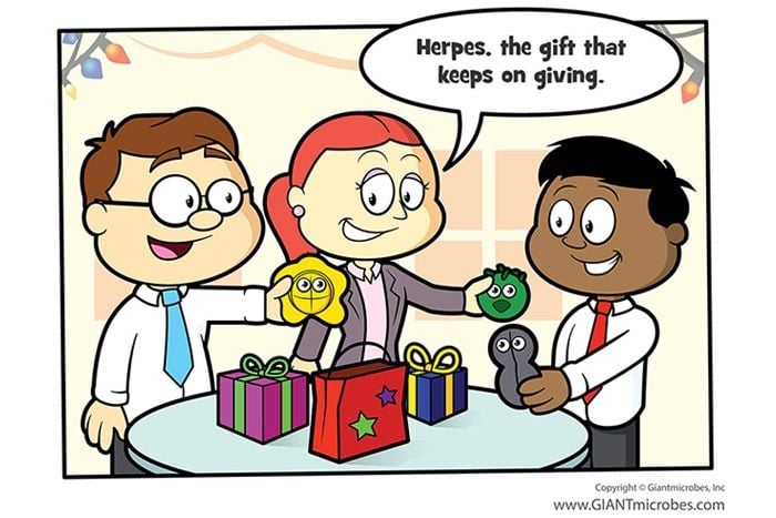 Secret Santa cartoon