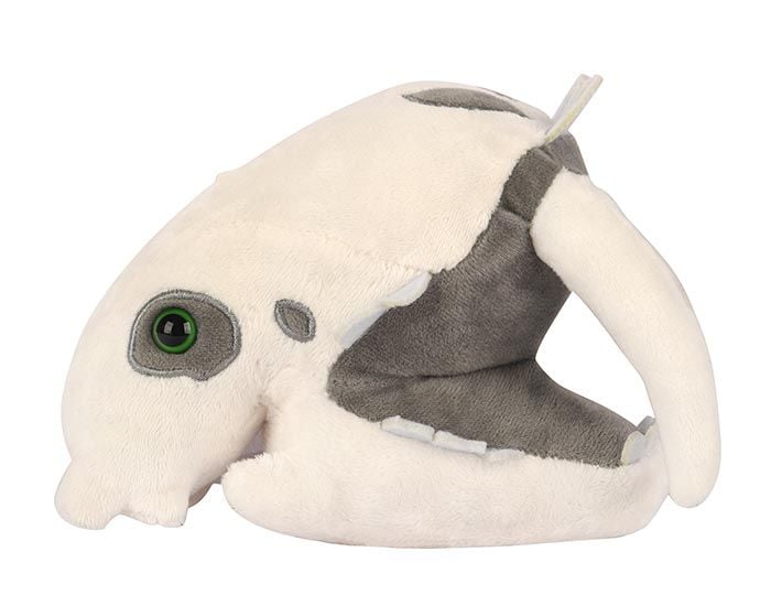 Smilodon skull plush side