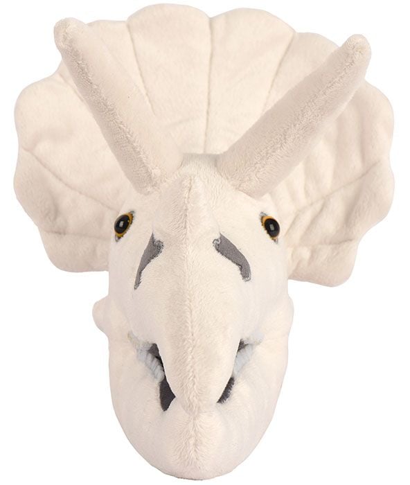 Triceratops skull dino plush front