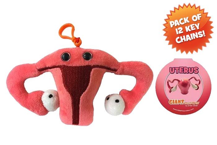 Uterus key chain 12 pack