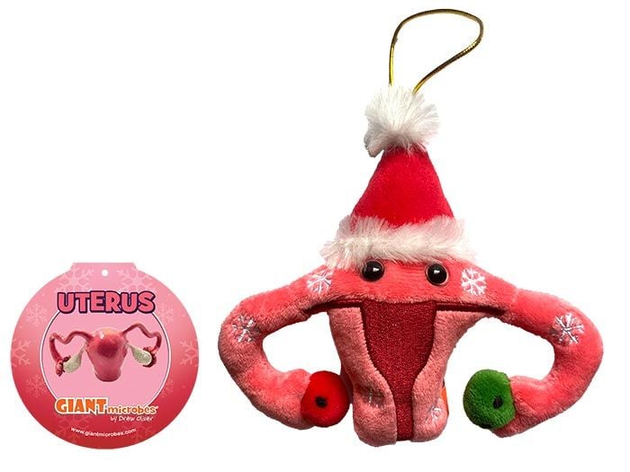 Uterus ornament tag