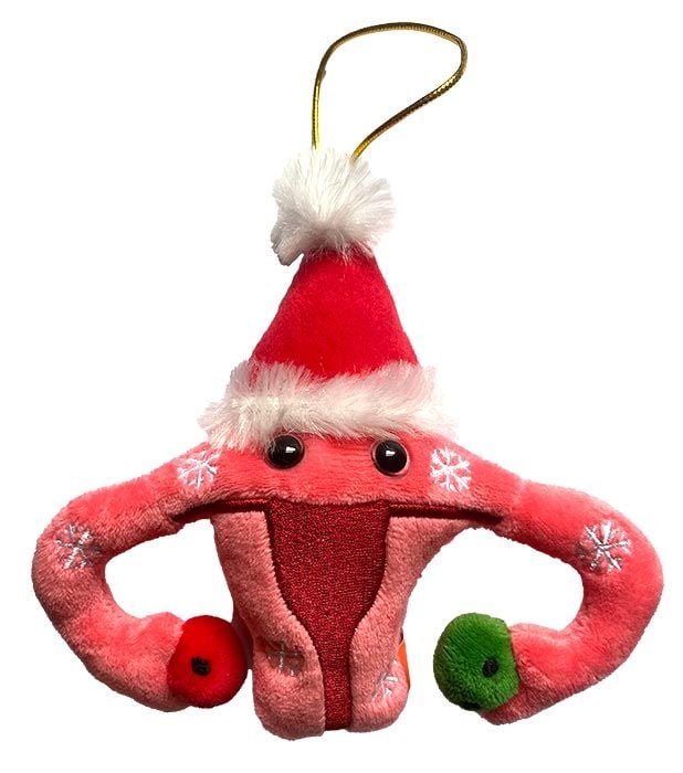 Uterus plush ornament