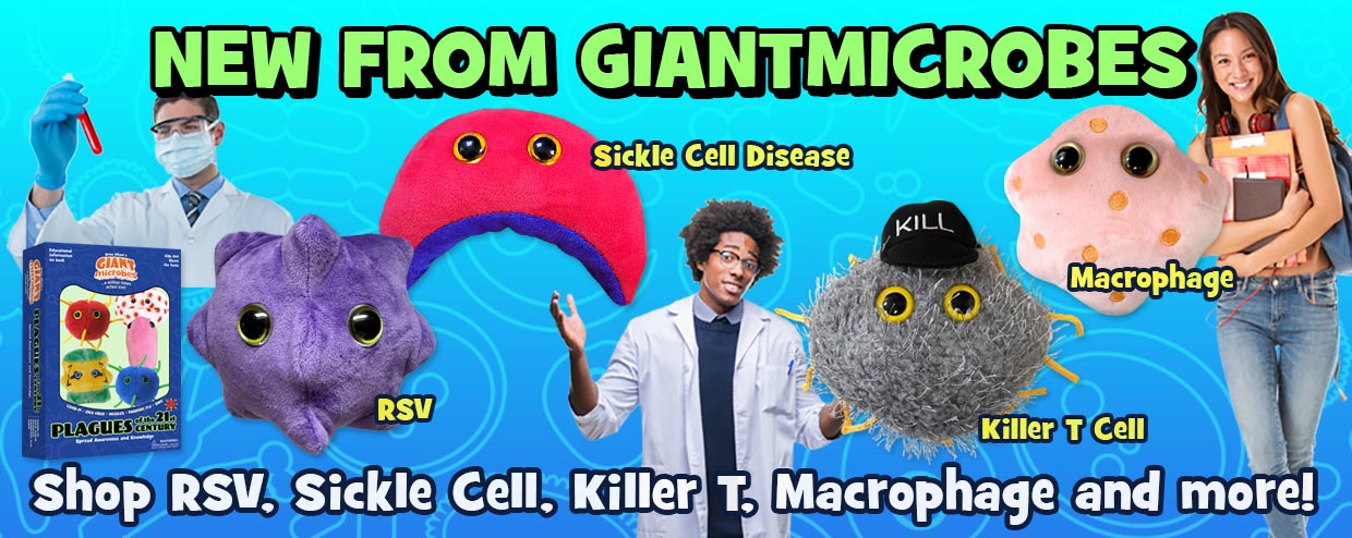 Shop RSV, Sickle Cell, Killer T, Macrophage and more!